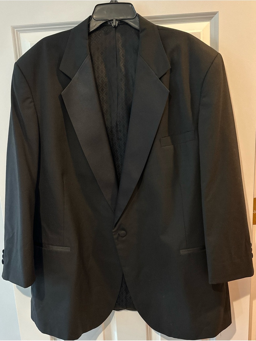 Oscar de la Renta Black Men's Single-Button Full Tuxedo Jacket & Pants